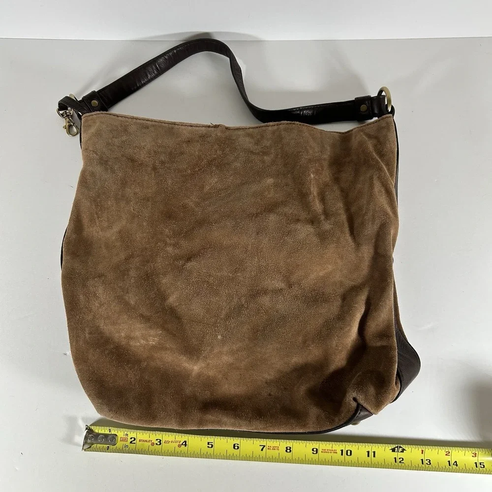 Frye Women's Purse Paige Hobo Tan Tote Bag Leather Suede Outdoor MSRP $358
